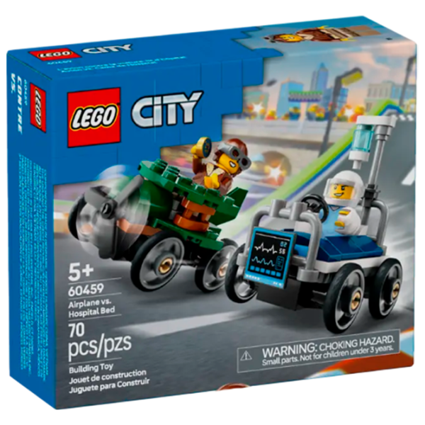 Конструктор LEGO Airplane VS. Hospital Bed Race Транспорт/ Разноцветный photo 1