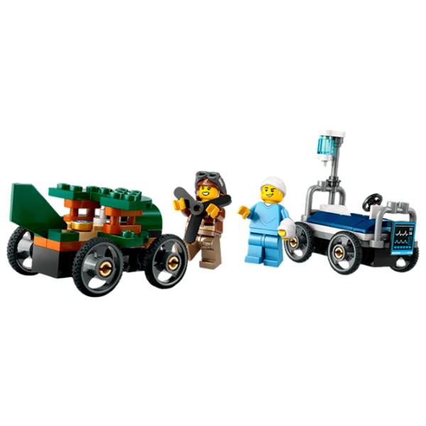 Конструктор LEGO Airplane VS. Hospital Bed Race Транспорт/ Разноцветный photo 2