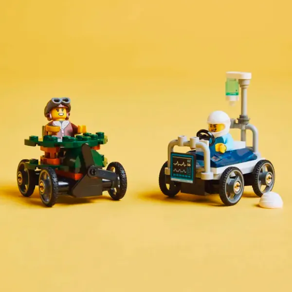 Конструктор LEGO Airplane VS. Hospital Bed Race Транспорт/ Разноцветный photo 7