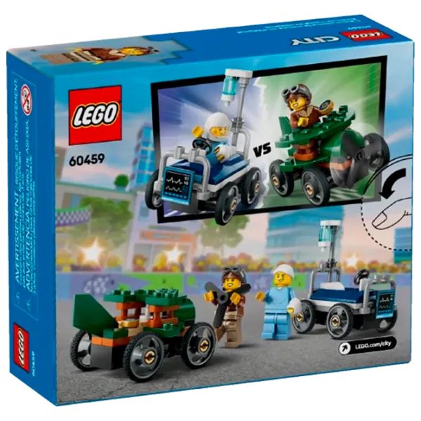 Конструктор LEGO Airplane VS. Hospital Bed Race Транспорт/ Разноцветный photo 8