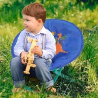 Scaune camping Jumi Dino Textil / Blue photo 4