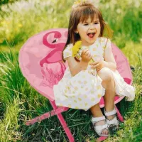 Scaune camping Jumi Flamingo Textil / Pink photo 4