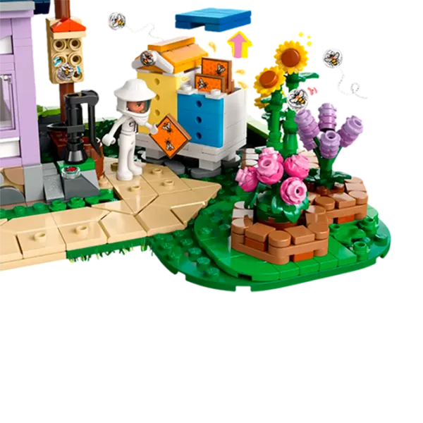 Constructor LEGO Beekeepers House and Flower Garden Orașul Heartlake/ Multicolor photo 4