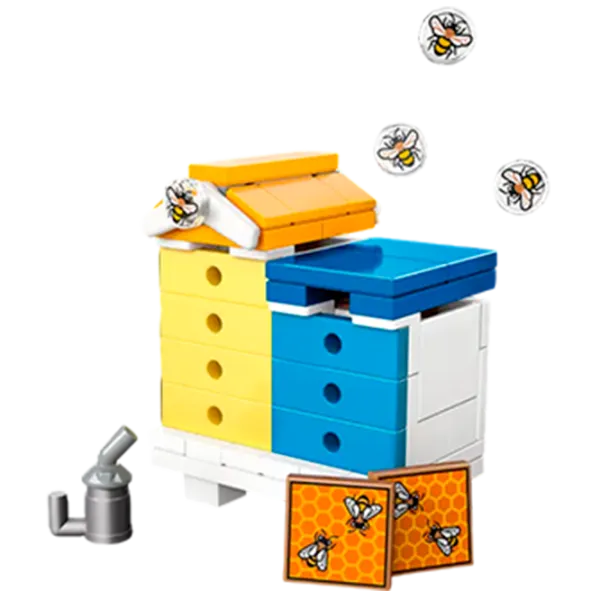 Constructor LEGO Beekeepers House and Flower Garden Orașul Heartlake/ Multicolor photo 5