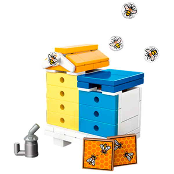 Constructor LEGO Beekeepers House and Flower Garden Orașul Heartlake/ Multicolor photo 5