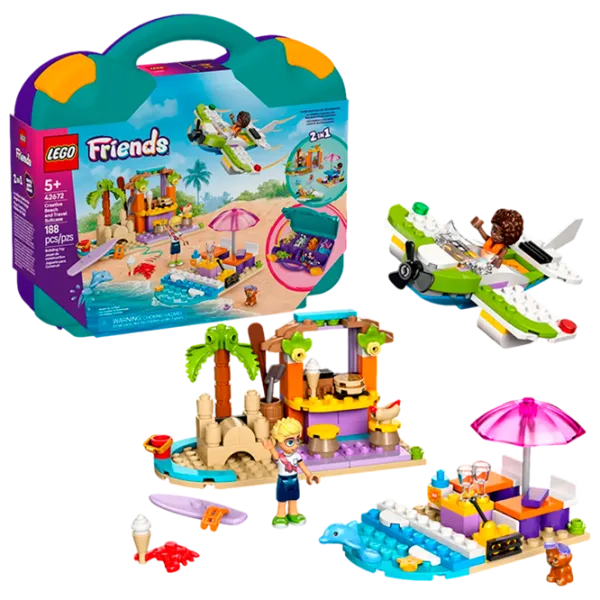 Constructor LEGO Creative Beach and Travel Suitcase Orașul Heartlake/ Multicolor photo 2