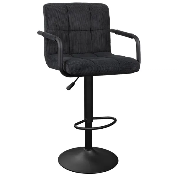 Барный стул Deco SB-042 Бархат / Металл / Черный photo 1