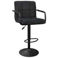 Scaun de bar Deco SB-042 Catifea / Metal / Black