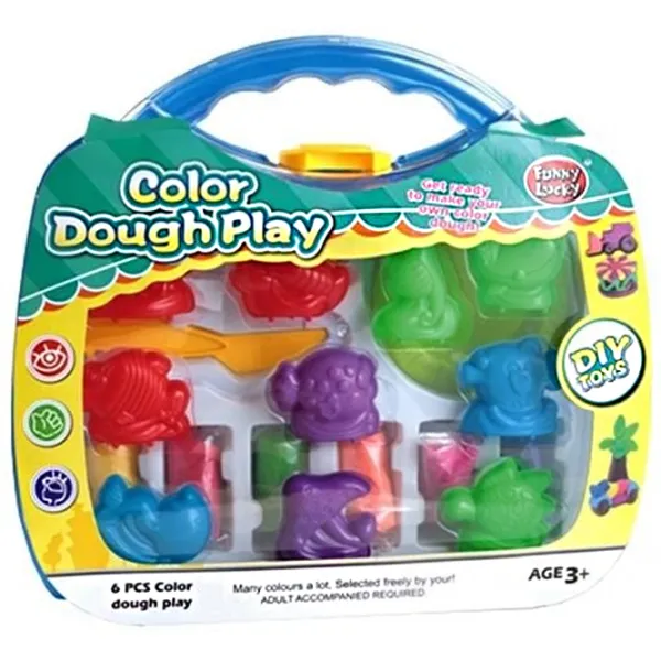 Set de plastilină Funny Lucky 43957  Multicolor / 3+ photo 1