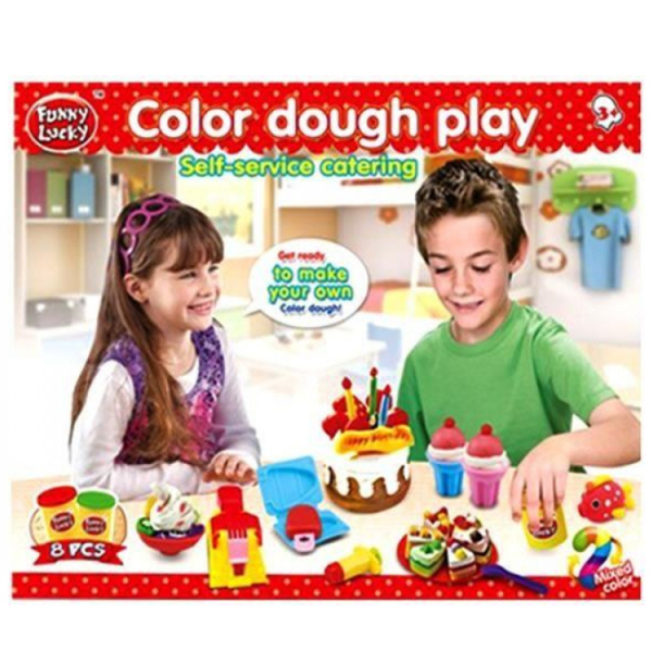 Set de plastilină Funny Lucky 43943  Multicolor / 3+ photo 1