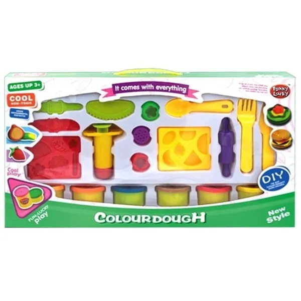 Set de plastilină Funny Lucky 43940  Multicolor / 3+ photo 1