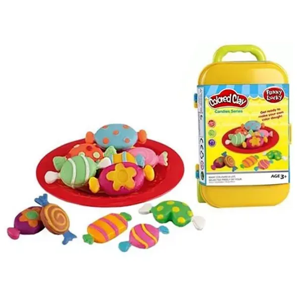 Set de plastilină Funny Lucky 43516  Multicolor / 3+ photo 1