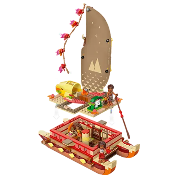 Constructor LEGO Moana's Adventure Canoe Vaiana/ Multicolor photo 4