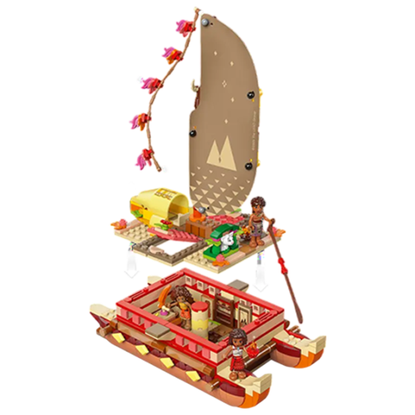 Constructor LEGO Moana's Adventure Canoe Vaiana/ Multicolor photo 4