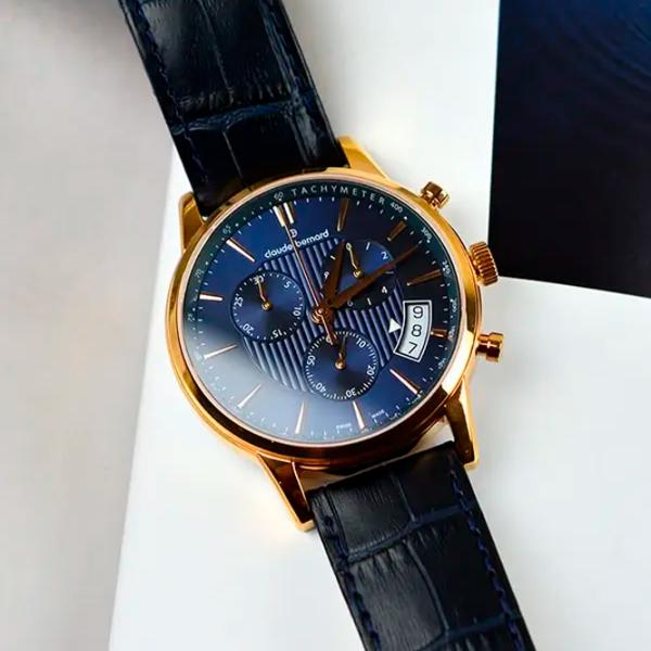 Наручные часы для мужчин Claude Bernard 01002-37R-BUIR Кварцевый / 42 мм photo 4 Наручные часы для мужчин Claude Bernard 01002-37R-BUIR Кварцевый / 42 мм photo 4