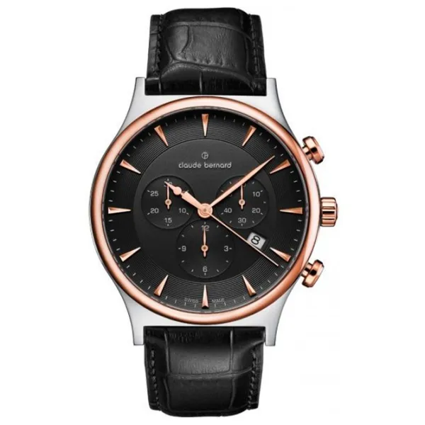 Наручные часы для мужчин Claude Bernard 10217-357R-NIR1 Кварцевый / 42 мм photo 1 Наручные часы для мужчин Claude Bernard 10217-357R-NIR1 Кварцевый / 42 мм photo 1