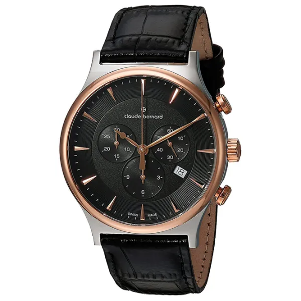 Наручные часы для мужчин Claude Bernard 10217-357R-NIR1 Кварцевый / 42 мм photo 2 Наручные часы для мужчин Claude Bernard 10217-357R-NIR1 Кварцевый / 42 мм photo 2