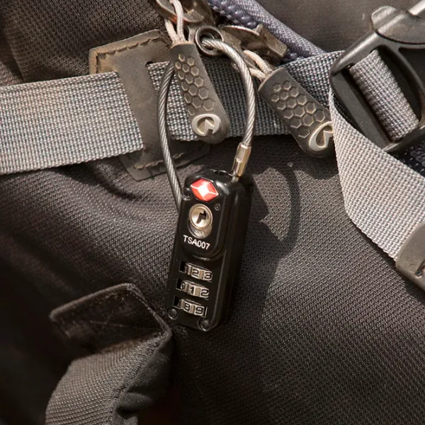Висячий замок Lifeventure TSA Zipper Lock Металл / Код photo 3