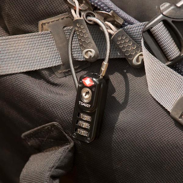 Висячий замок Lifeventure TSA Zipper Lock Металл / Код photo 3