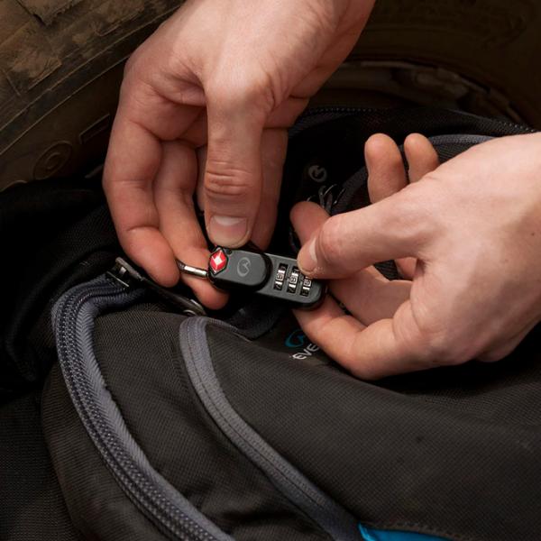 Висячий замок Lifeventure TSA Zipper Lock Металл / Код photo 4