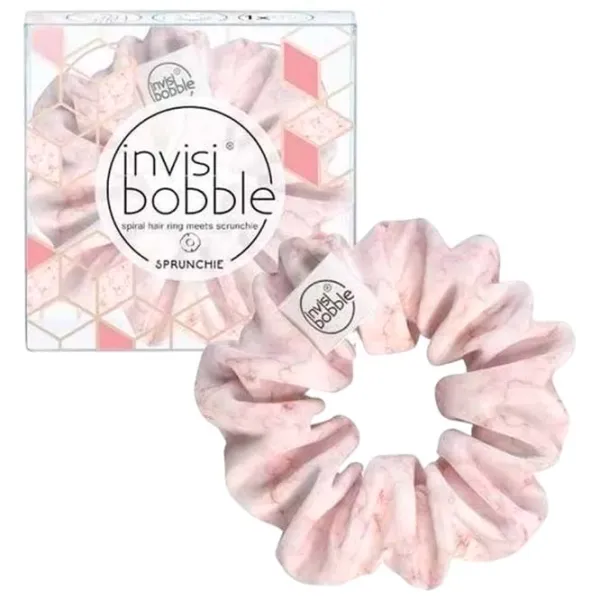 Резинка для волос Invisibobble Spunchie Marbelous Розовый / Ткань photo 1