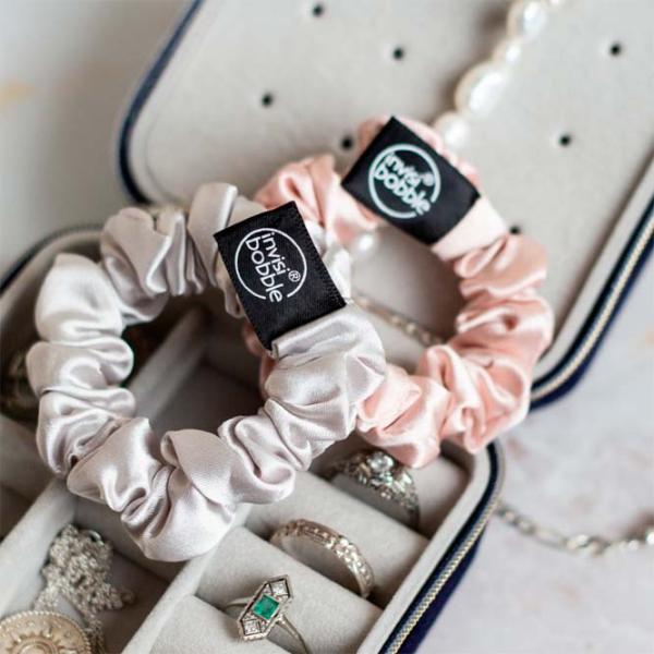 Резинка для волос Invisibobble Sprunchie Slim Bella Chrome Золото / Ткань photo 2