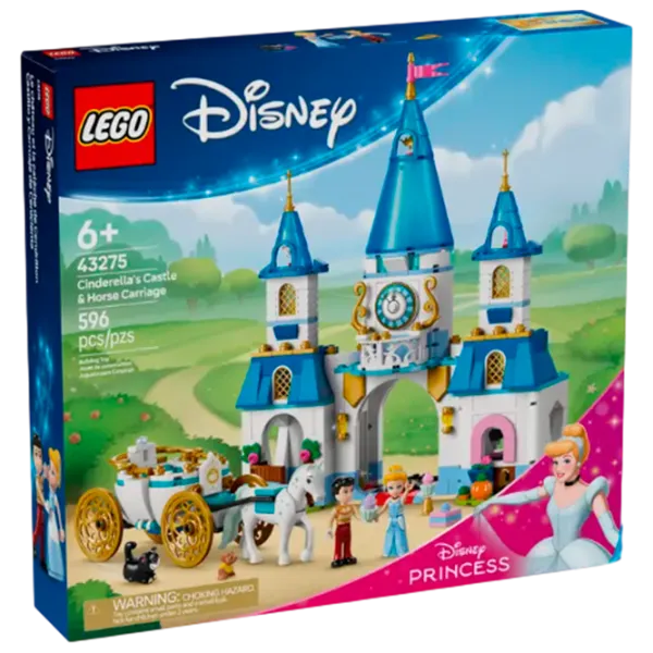 Constructor LEGO Cinderella's Castle and Horse Carriage prințesă/ Multicolor photo 1