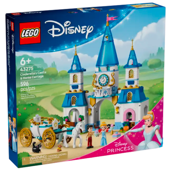 Constructor LEGO Cinderella's Castle and Horse Carriage prințesă/ Multicolor photo 1