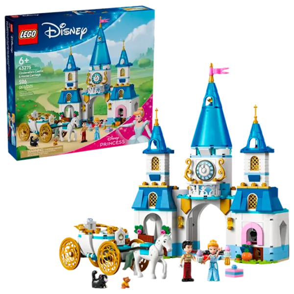 Constructor LEGO Cinderella's Castle and Horse Carriage prințesă/ Multicolor photo 2