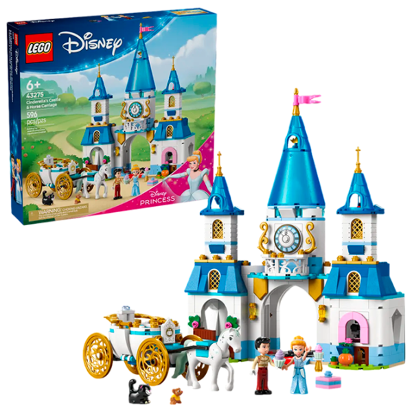 Constructor LEGO Cinderella's Castle and Horse Carriage prințesă/ Multicolor photo 2