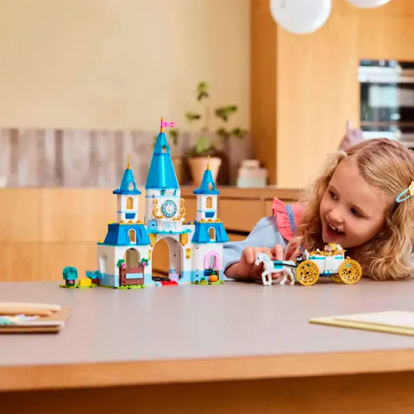 Constructor LEGO Cinderella's Castle and Horse Carriage prințesă/ Multicolor photo 5