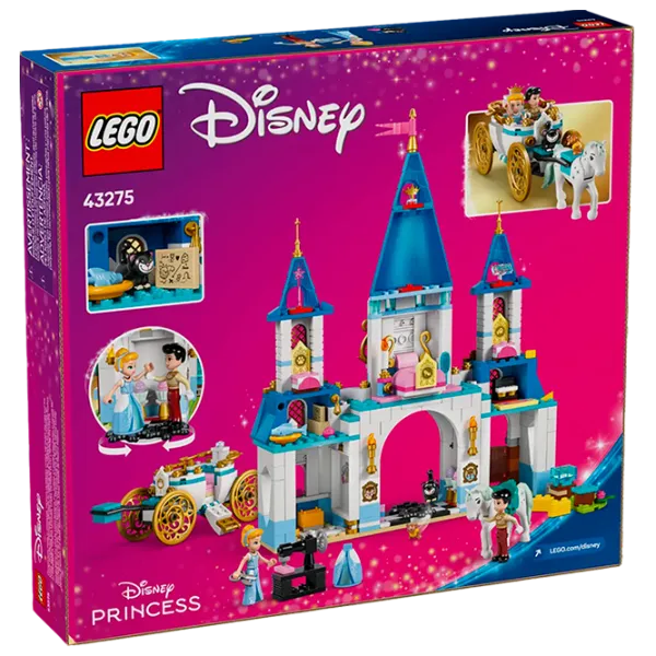 Constructor LEGO Cinderella's Castle and Horse Carriage prințesă/ Multicolor photo 8