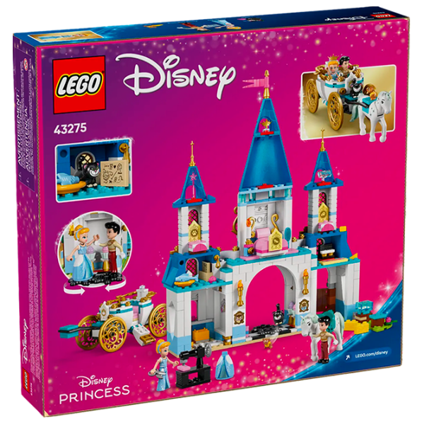 Constructor LEGO Cinderella's Castle and Horse Carriage prințesă/ Multicolor photo 8