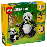 Constructor LEGO Panda Family Animale/ Multicolor