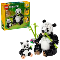 Constructor LEGO Panda Family Animale/ Multicolor photo 2