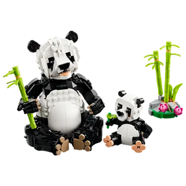 Constructor LEGO Panda Family Animale/ Multicolor photo 3