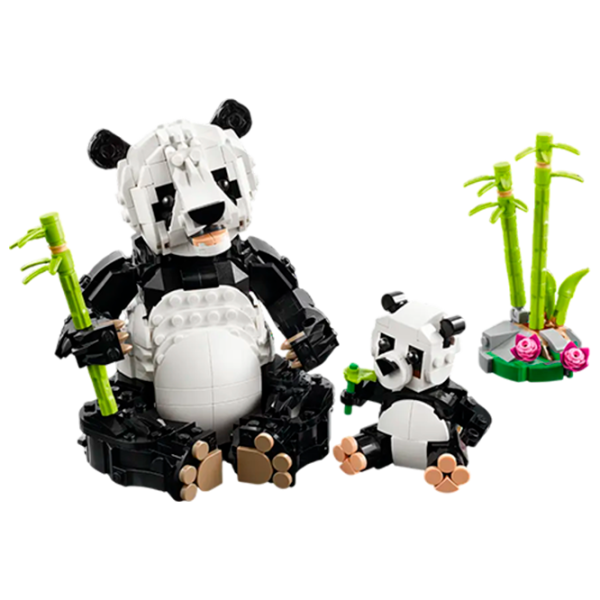 Constructor LEGO Panda Family Animale/ Multicolor photo 3