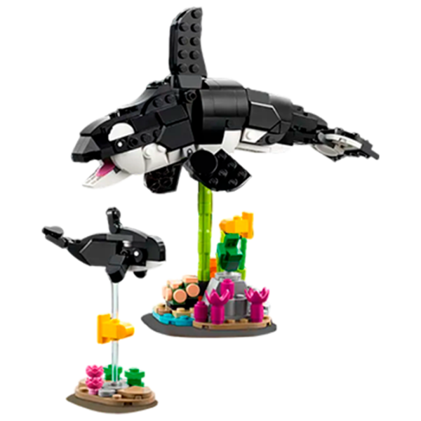 Constructor LEGO Panda Family Animale/ Multicolor photo 5