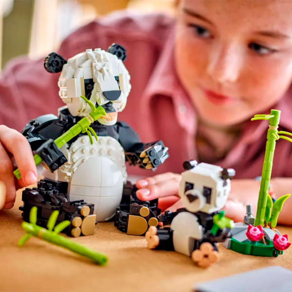 Constructor LEGO Panda Family Animale/ Multicolor photo 6