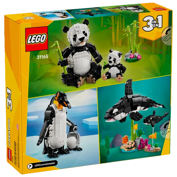 Constructor LEGO Panda Family Animale/ Multicolor photo 8