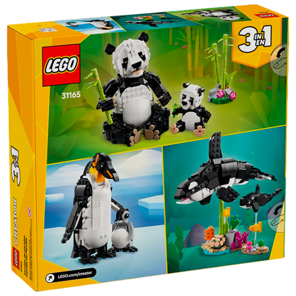 Constructor LEGO Panda Family Animale/ Multicolor photo 8