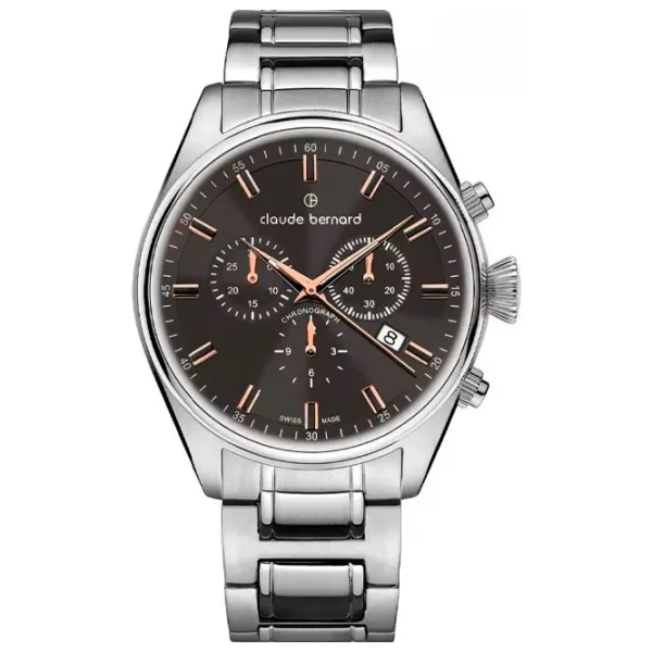 Наручные часы для мужчин Claude Bernard 10254-3M-GIR Кварцевый / 42 мм photo 1 Наручные часы для мужчин Claude Bernard 10254-3M-GIR Кварцевый / 42 мм photo 1