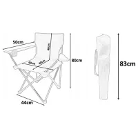Scaun camping GardenLine LEZ7150 Poliester / Blue photo 2