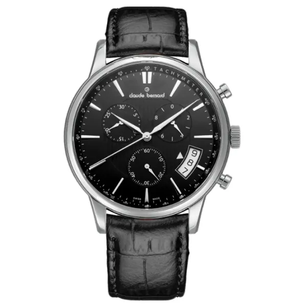 Наручные часы для мужчин Claude Bernard 01002-3-NIN Кварцевый / 42 мм photo 1 Наручные часы для мужчин Claude Bernard 01002-3-NIN Кварцевый / 42 мм photo 1