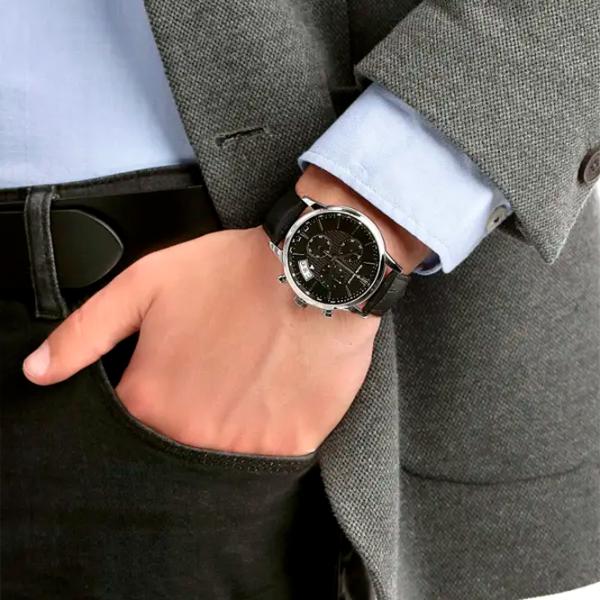 Наручные часы для мужчин Claude Bernard 01002-3-NIN Кварцевый / 42 мм photo 3 Наручные часы для мужчин Claude Bernard 01002-3-NIN Кварцевый / 42 мм photo 3