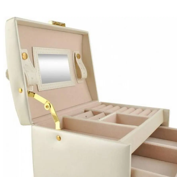 Organizator de bijuterii Iso Trade 6347  Masiv / Beige photo 5