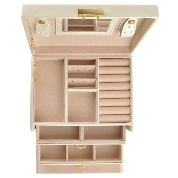 Organizator de bijuterii Iso Trade 6347  Masiv / Beige photo 6