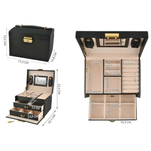 Органайзер для ювелирных изделий Iso Trade 6348  Массив / Черный photo 4 Органайзер для ювелирных изделий Iso Trade 6348  Массив / Черный photo 4