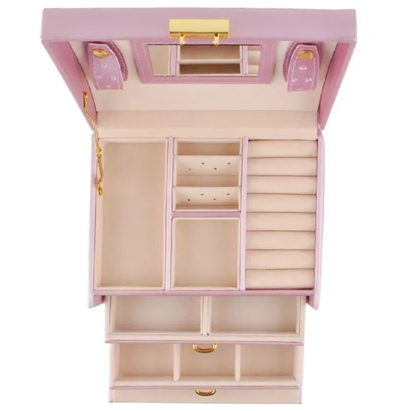 Органайзер для ювелирных изделий Iso Trade 6348  Массив / Розовый photo 2 Органайзер для ювелирных изделий Iso Trade 6348  Массив / Розовый photo 2