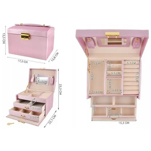 Органайзер для ювелирных изделий Iso Trade 6348  Массив / Розовый photo 4 Органайзер для ювелирных изделий Iso Trade 6348  Массив / Розовый photo 4